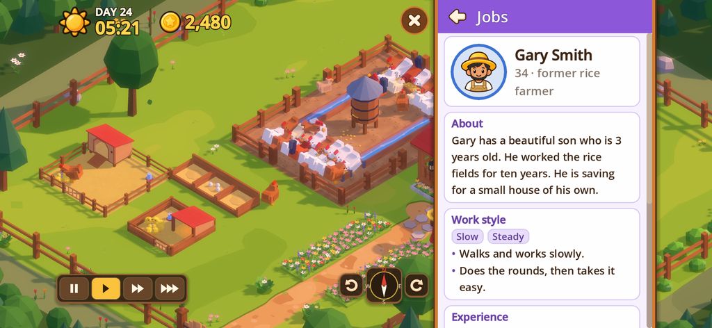 A caretaker's profile in the Jobs app: his portrait, his story and the way he works.